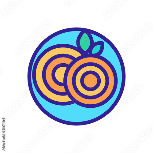 Delicious pasta icon vector. Thin line sign. Isolated contour symbol illustration