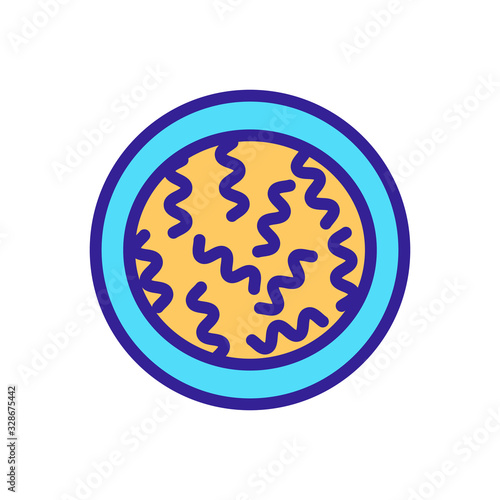 pasta from wheat icon vector. Thin line sign. Isolated contour symbol illustration