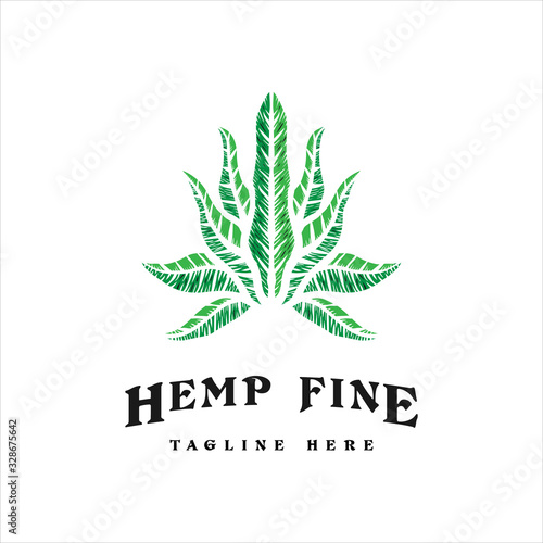 Cannabis vintage logo