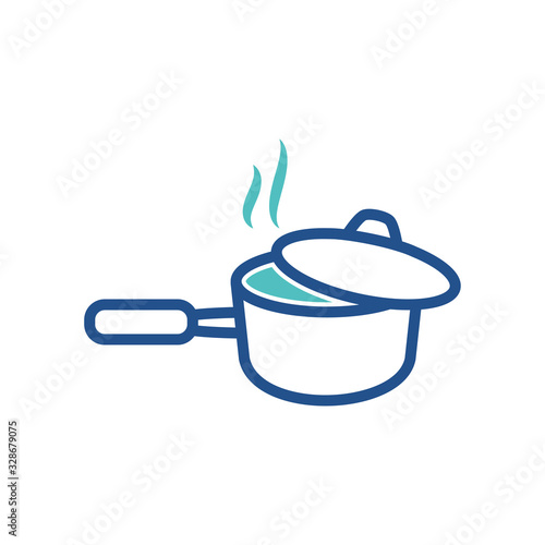 sauce pan icon collection, trendy style