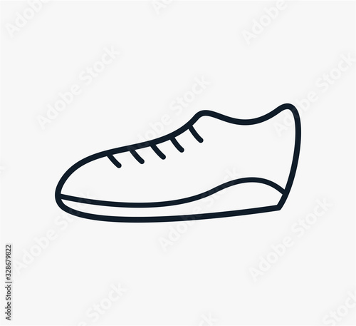 The shoes icon vector logo design template