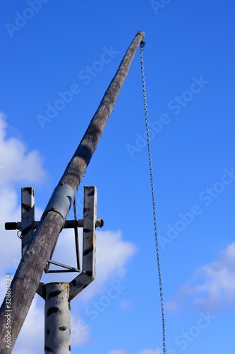 Long pole for lifting water from a well