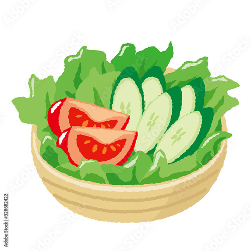 サラダのイラスト