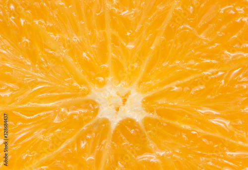 Orange in a cut as a background