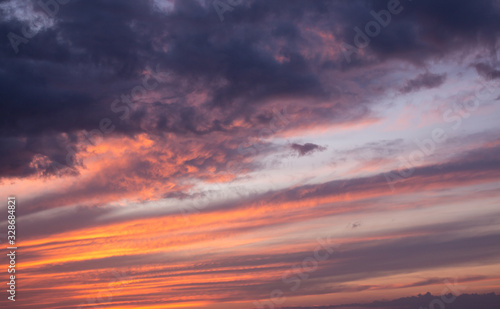 Beautiful red sunset in good weather © IURII