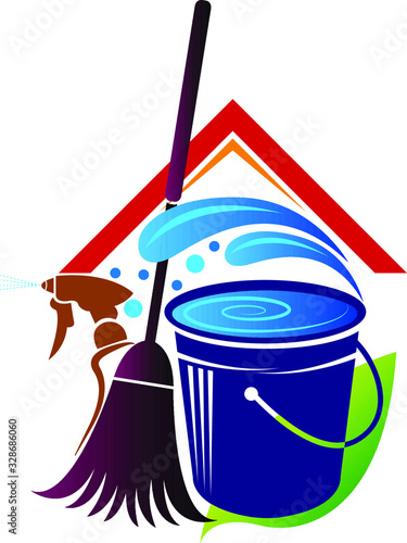 house cleaning logo