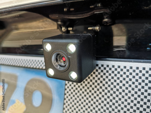 Four infrared sensor rear view camera