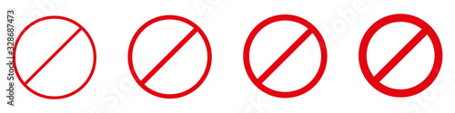 Free Download illustration of prohibited sign on isolated white background - GFXLoad