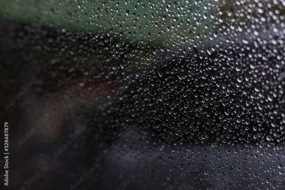 water rain drop on glass window water rain drop on glass window