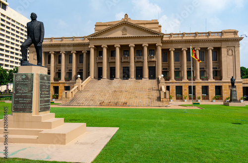 Photography Sri Lanka, Colombo - December 31 2019 - The old parliament building in Colombo