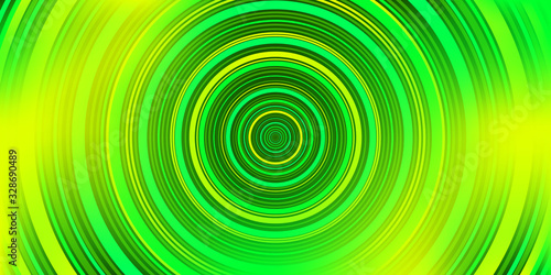 Vivid greens and yellowes circles background