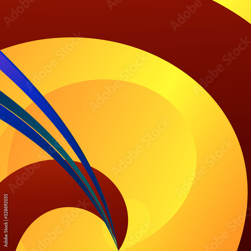 Abstract volumetric geometric background. twisted lines in motion