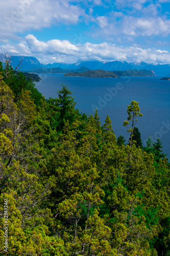 View of Nahuel Huapi Lake from Cerro Viejo. Bariloche, Argentina