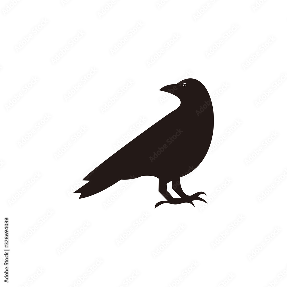 raven vector icon illustration sign raven vector icon illustration sign