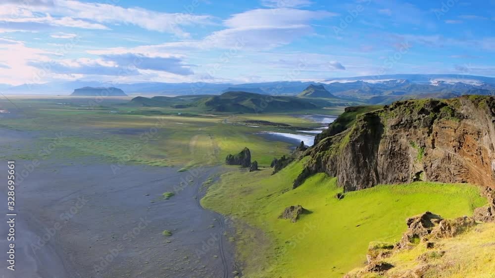 Picturesque landscape of traditional nature of Iceland. HD Footage. Picturesque landscape of traditional nature of Iceland. HD Footage.