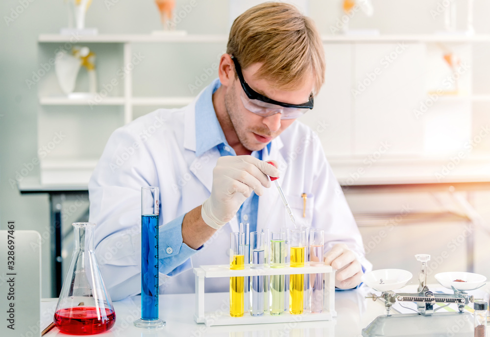 Fototapeta premium Scientists working in laboratory