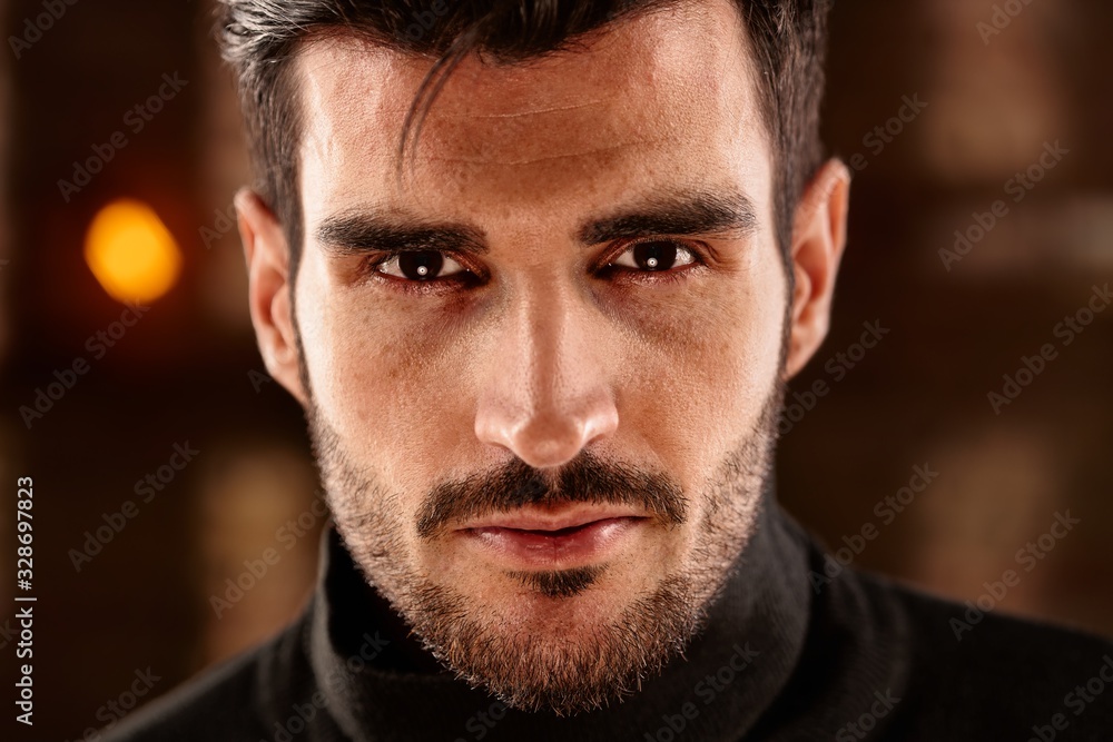 Closeup photo of charming man Closeup photo of charming man