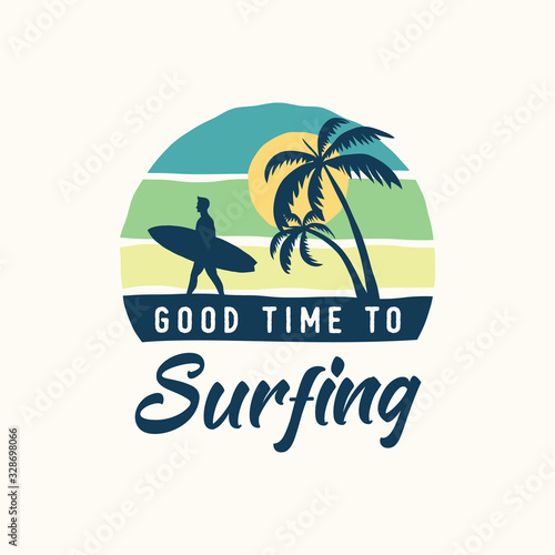 vintage summer badges labels, emblems and logo