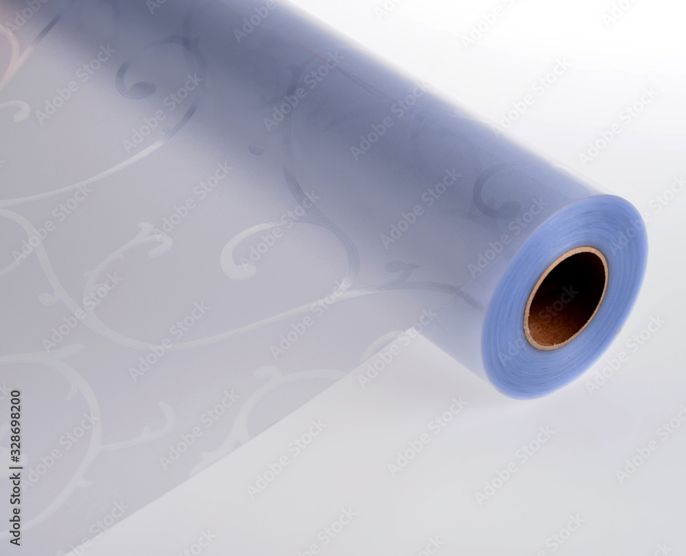 Fototapeta premium Colorless frosted pattern glass film material