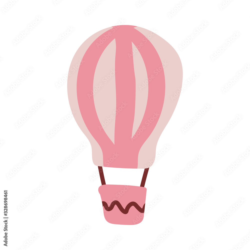 Obraz premium hot air balloon on white background