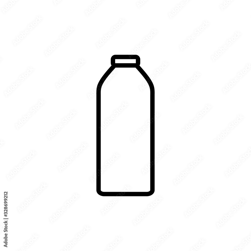 Bottle icon isolated on white background. Bottle icon in trendy flat design Bottle icon isolated on white background. Bottle icon in trendy flat design