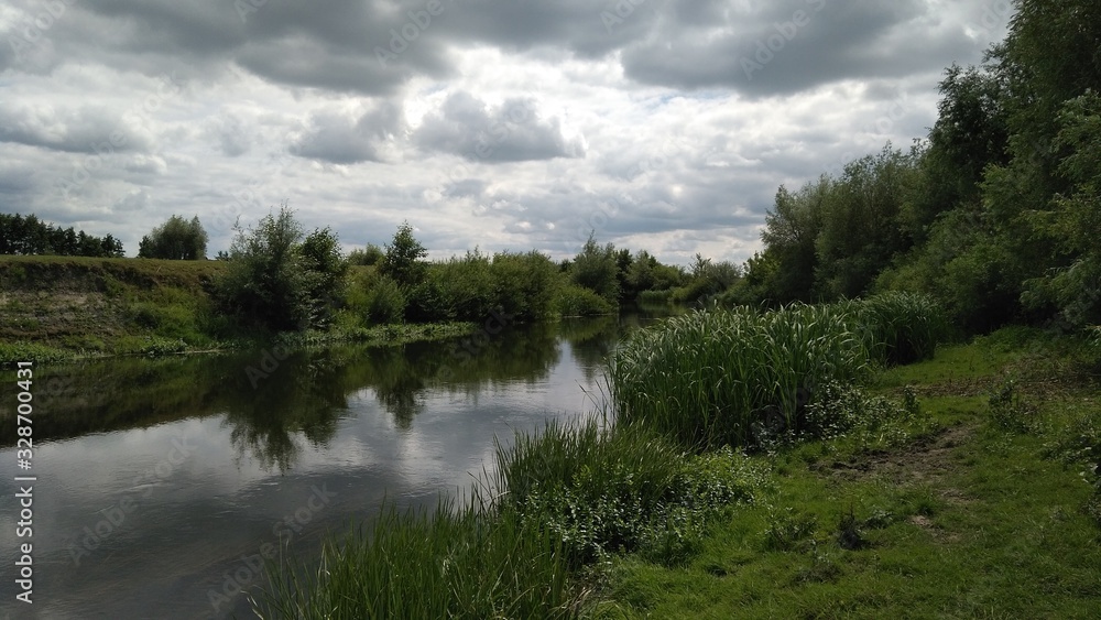landscape with river landscape with river