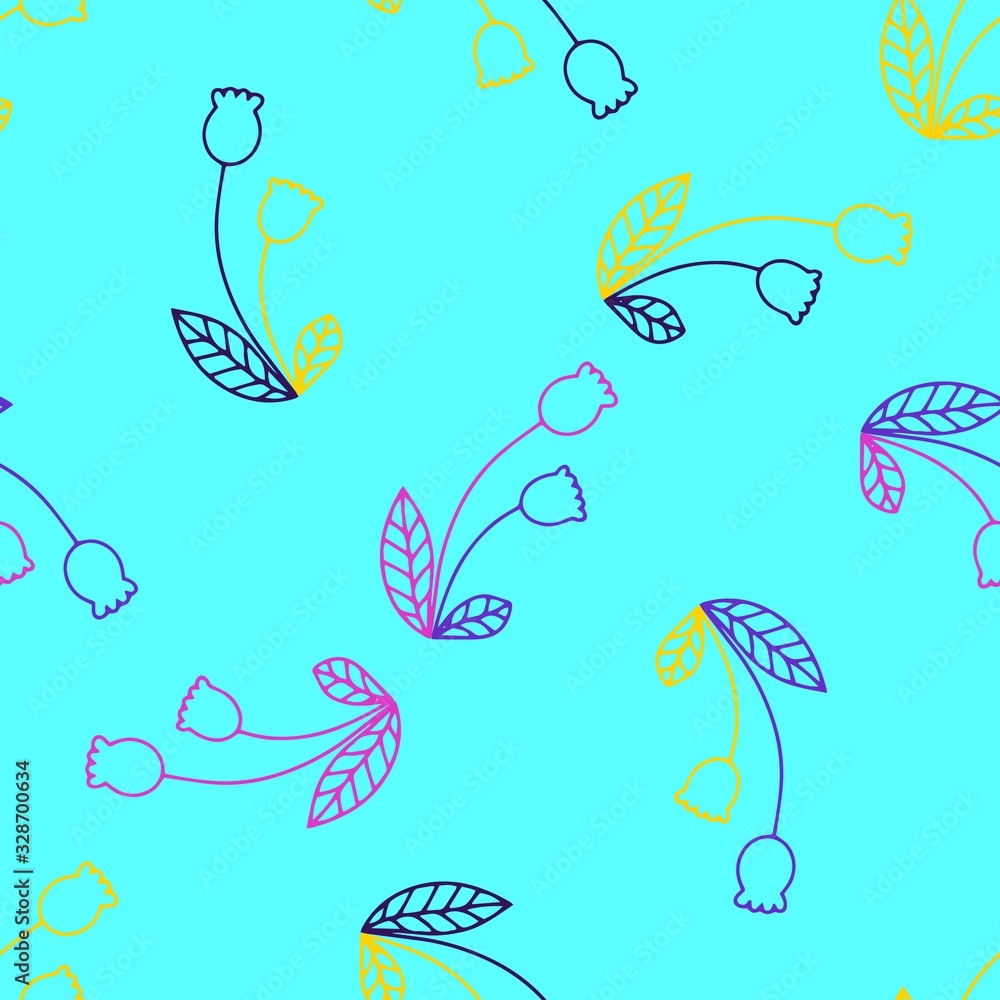 Seamless floral pattern outline. Flower seamless pattern. Wedding floral decoration. Vintage vector illustration. Ornamental textile background. Spring textile texture. Fabric texture.