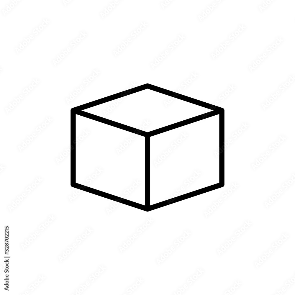 Open box icon isolated on white background. Cardboard box, packaging open. Box icon vector Open box icon isolated on white background. Cardboard box, packaging open. Box icon vector