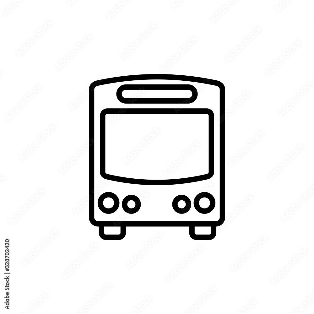 Bus Icon isolated on white background. Black bus vector icon Bus Icon isolated on white background. Black bus vector icon