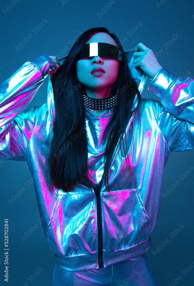 Neon blue outfits online