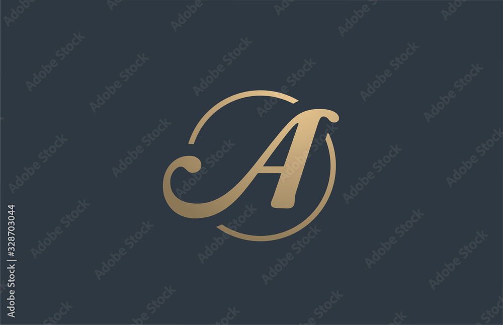 gold golden yellow alphabet letter A logo icon design for business company gold golden yellow alphabet letter A logo icon design for business company