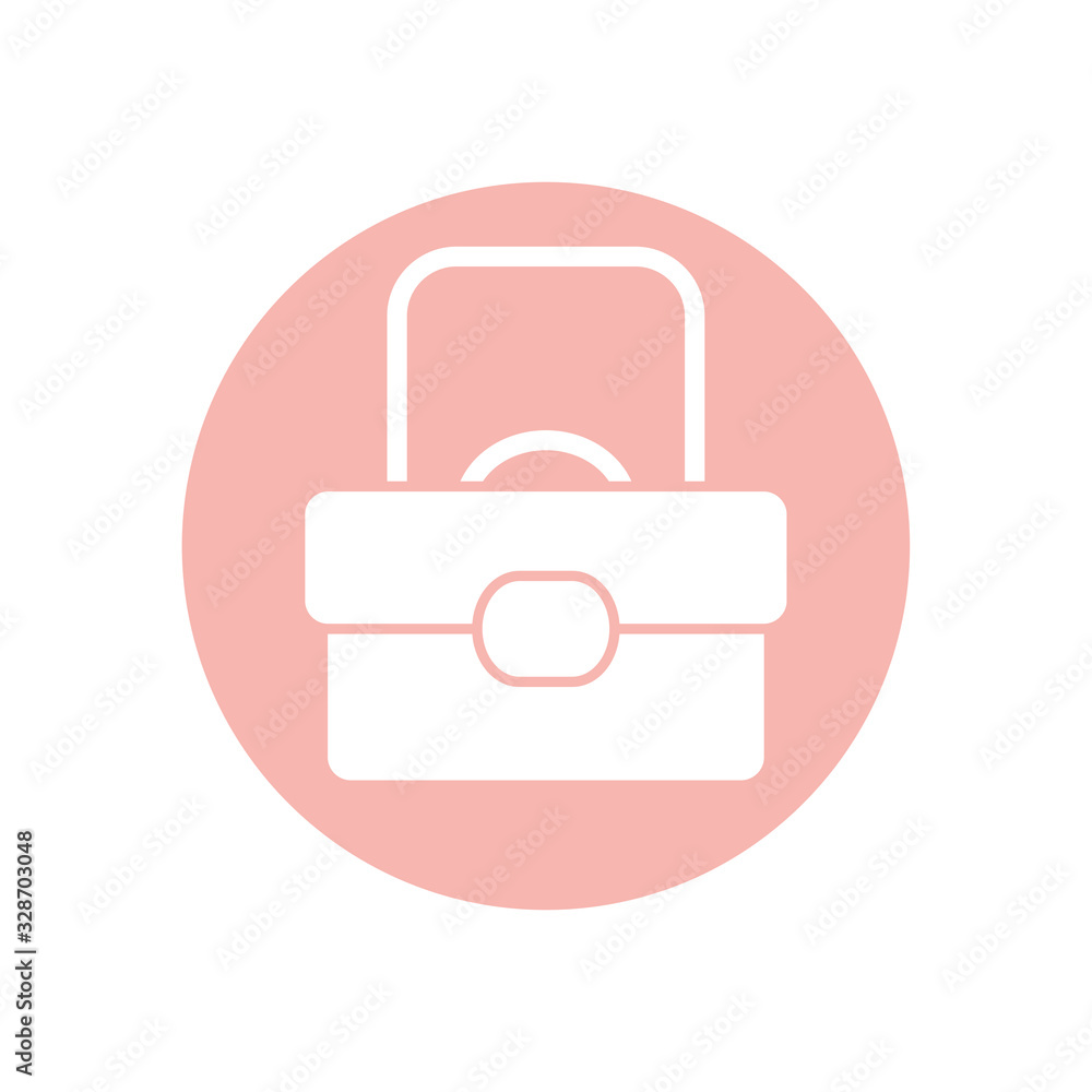 Isolated purse silhouette style icon vector design