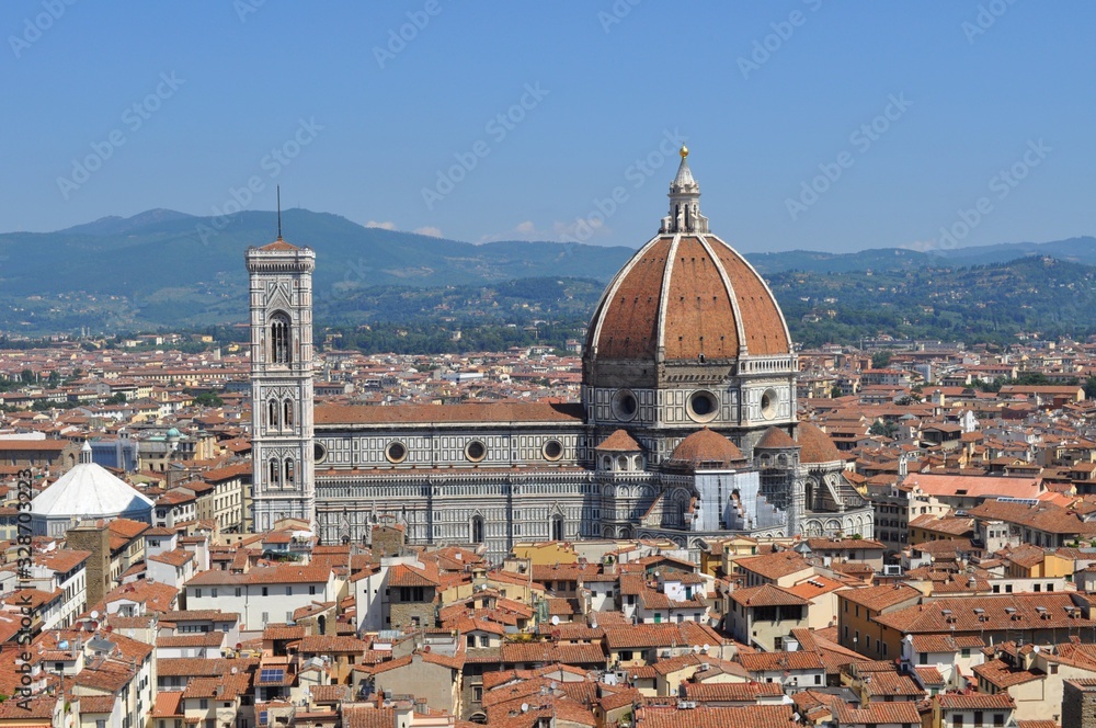 view of duomo in florence, italy
