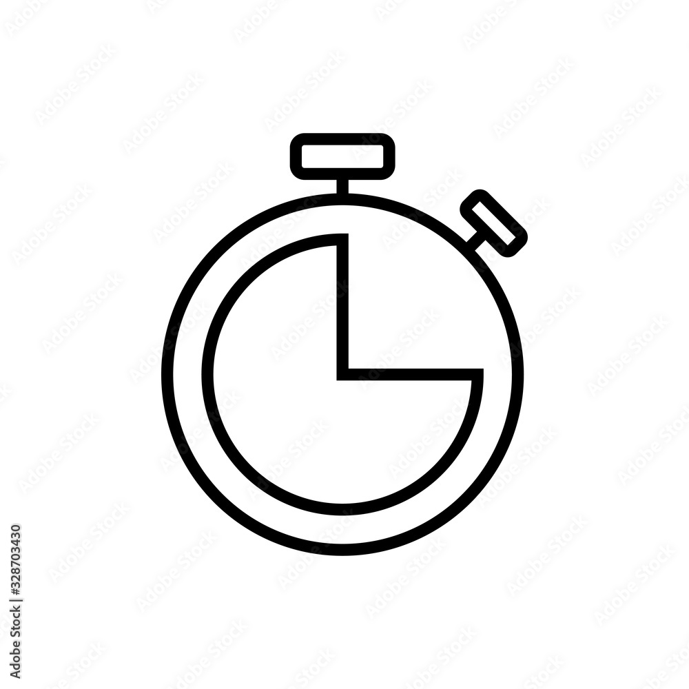 Clock icon isolated on white background. Time icon vector. Clock vector icon Clock icon isolated on white background. Time icon vector. Clock vector icon
