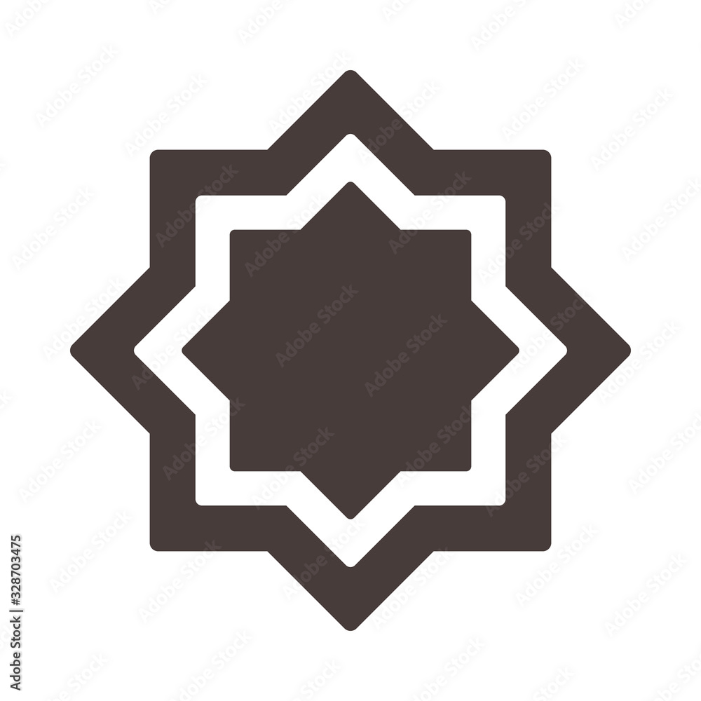 arabesque decoration ramadan arabic islamic celebration silhouette style icon arabesque decoration ramadan arabic islamic celebration silhouette style icon