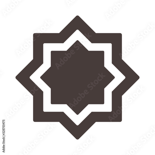 arabesque decoration ramadan arabic islamic celebration silhouette style icon