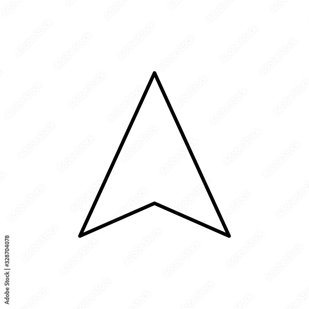 Compass vector icon isolated on white background. Compass icons on white background.