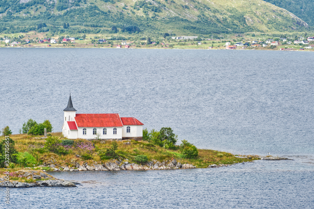 Sildpollnes Church in Vestpollen, Norway