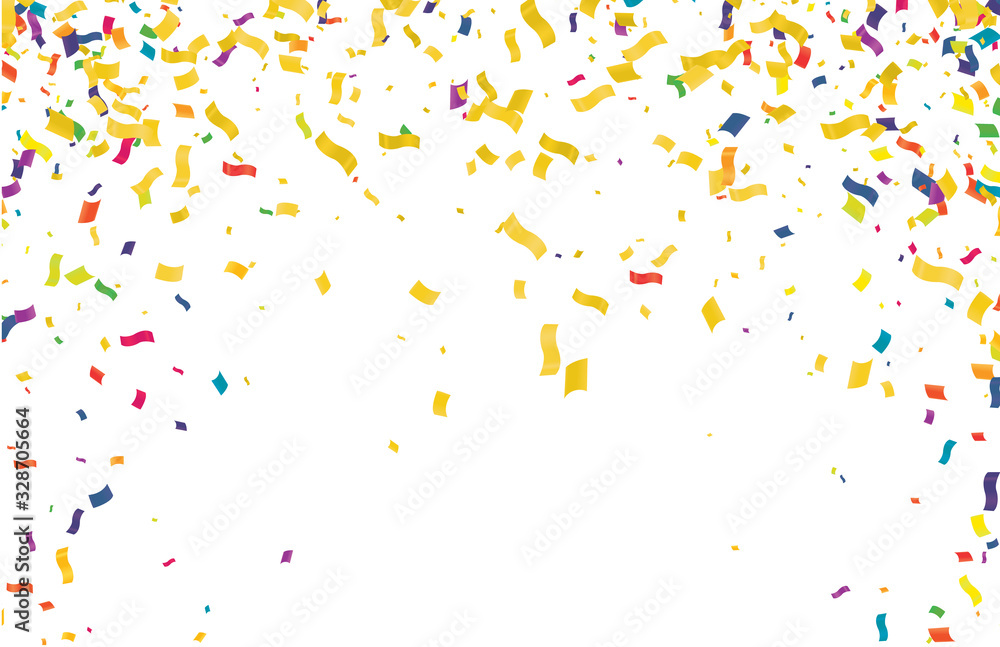Colorful confetti isolated on white background , Sale Golden Foil Texture. Childrens Foil Confetti Border. Colorful confetti isolated on white background , Sale Golden Foil Texture. Childrens Foil Confetti Border.