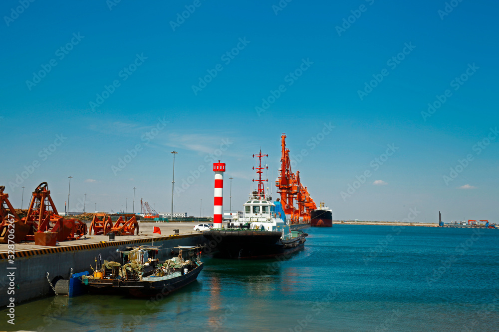 Fototapeta premium Port crane work