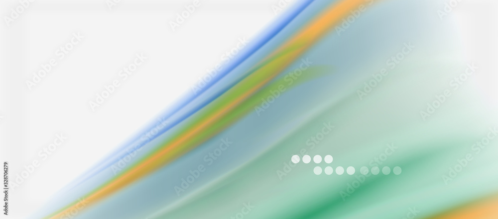 Wave lines abstract background, smooth silk design with rainbow style colors. Liquid fluid color waves. Vector Illustration Wave lines abstract background, smooth silk design with rainbow style colors. Liquid fluid color waves. Vector Illustration