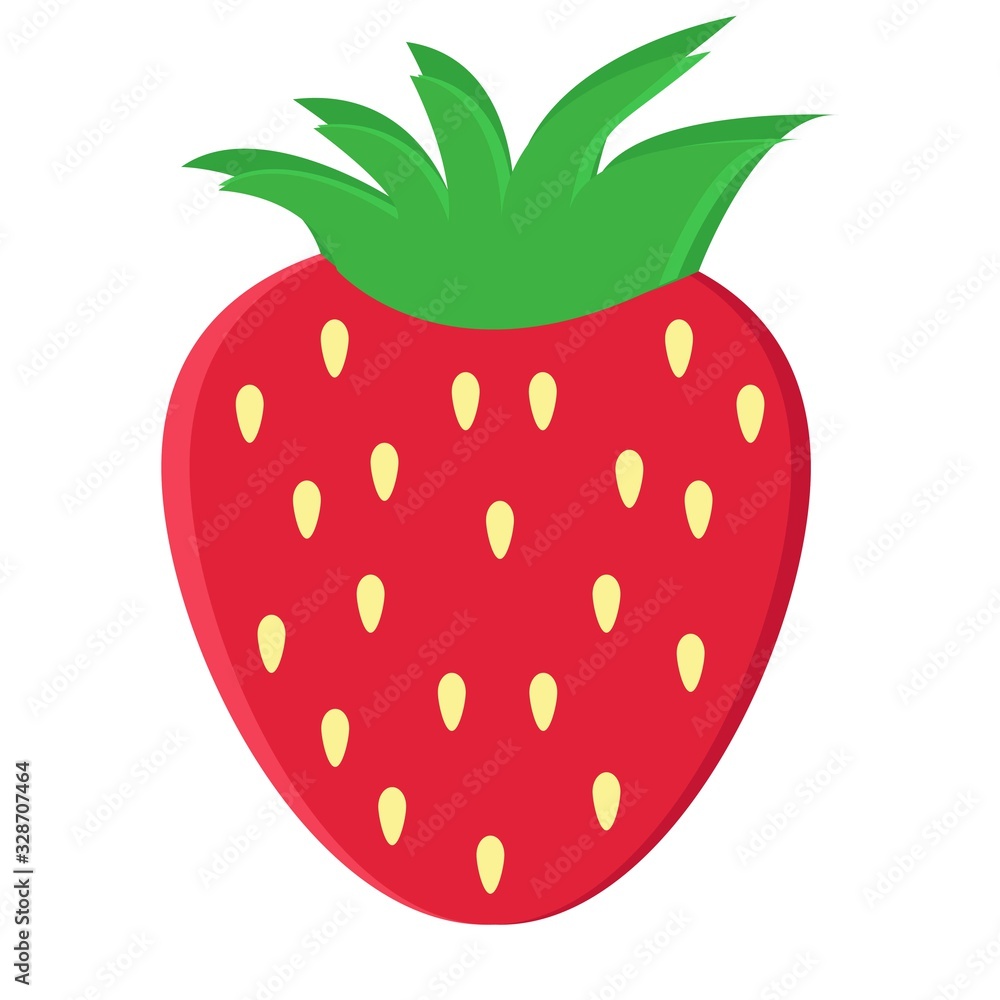 Fototapeta premium Strawberry vector ilustration can be used for business