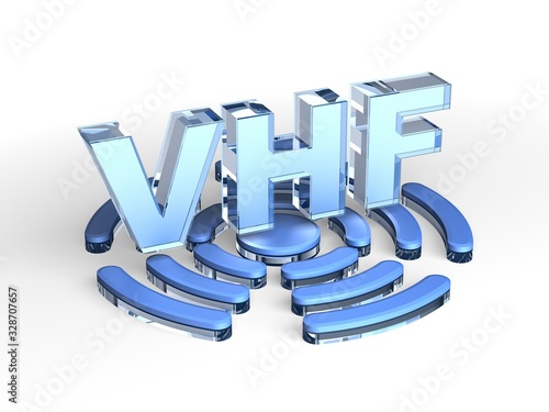 VHF acronym (Very high frequency) photo