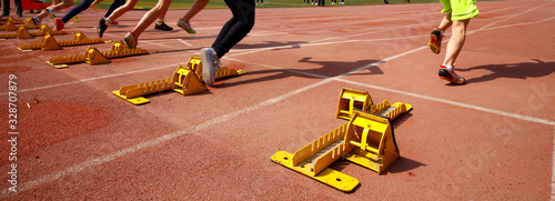 Фотография The sports meeting, the athletes began to sprint race