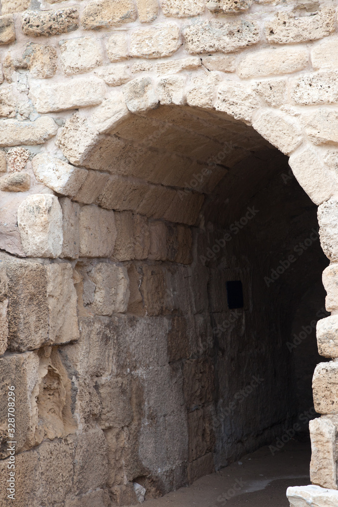 Roman arched tunnel