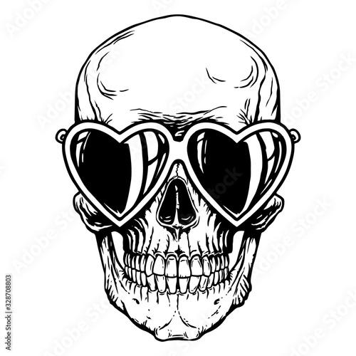 Skull skeleton head anatomy shirt tattoo cover.