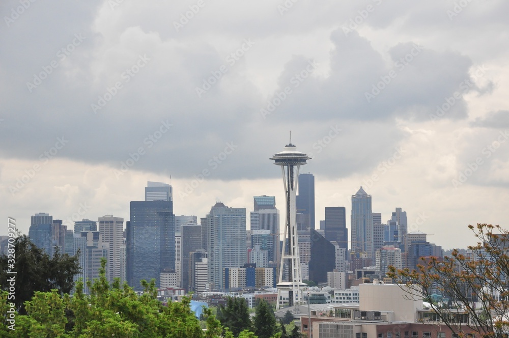 Fototapeta premium widok na miasto Seattle