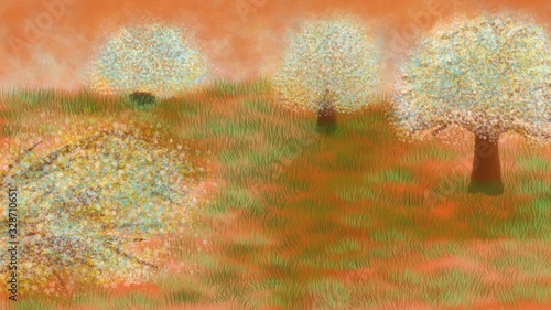 Wallpaper Mural tree in autumn Torontodigital.ca