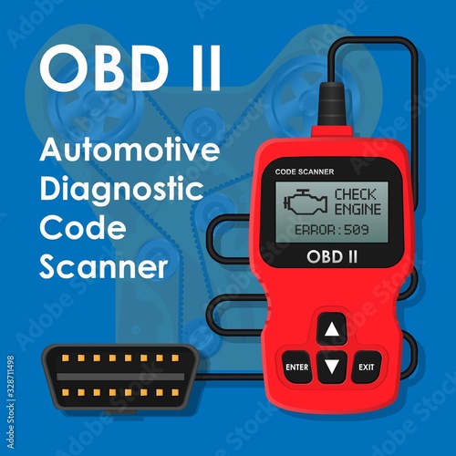 OBD2 OBD II CAN Bus Portable Car Automotive Automatic Diagnostic Error Code Scanner Tester Maintenance Repair Fix Engine Gear Transmission Problem