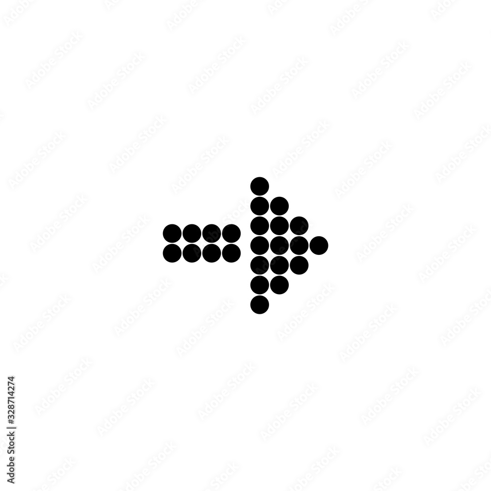The arrow icon. Icon for business. Vector Internet arrows. The arrow icon. Icon for business. Vector Internet arrows.